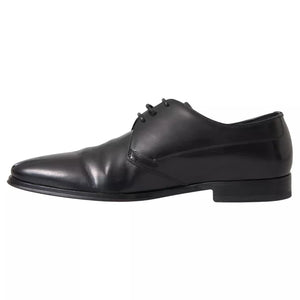 Schwarz Leder Derby Formal Kleid Männer Schuhe