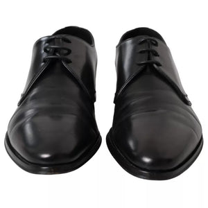 Schwarz Leder Derby Formal Kleid Männer Schuhe