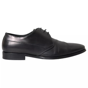 Schwarz Leder Derby Formal Kleid Männer Schuhe