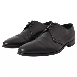 Schwarz Leder Derby Formal Kleid Männer Schuhe