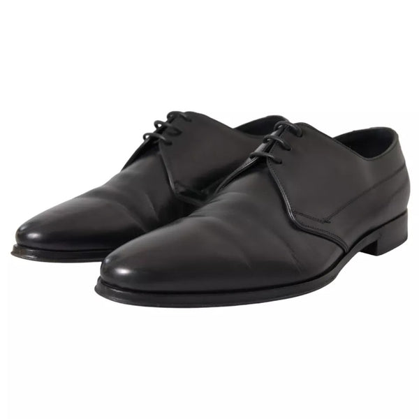 Schwarz Leder Derby Formal Kleid Männer Schuhe