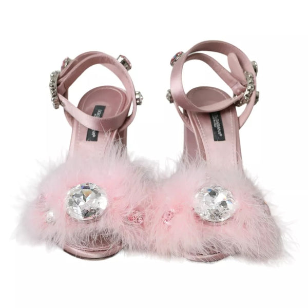 Rosa Türkei Feder Kristall Sandalen Schuhe