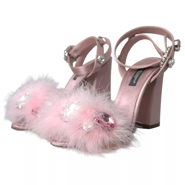 Rosa Türkei Feder Kristall Sandalen Schuhe