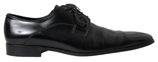 Formelle Anzugschuhe aus poliertem Leder, schwarz