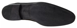 Formelle Anzugschuhe aus poliertem Leder, schwarz