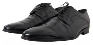 Formelle Anzugschuhe aus poliertem Leder, schwarz