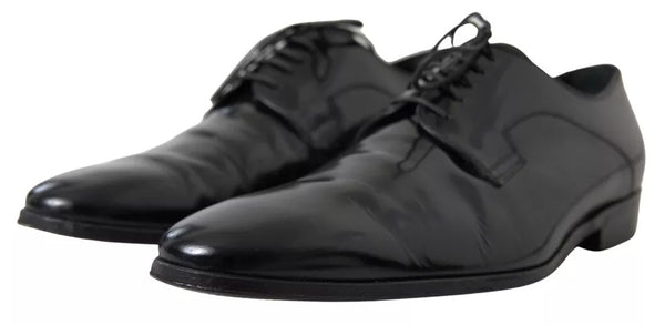Formelle Anzugschuhe aus poliertem Leder, schwarz