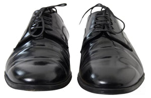 Formelle Anzugschuhe aus poliertem Leder, schwarz