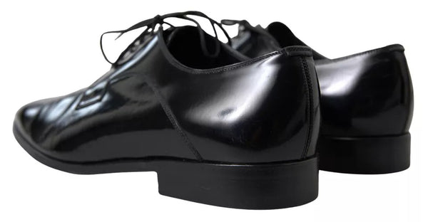 Formelle Anzugschuhe aus poliertem Leder, schwarz