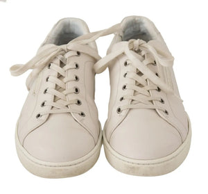 Weiß Casual Leder Logo Männer Turnschuhe Schuhe