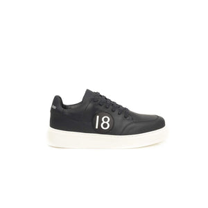 Blaues Rindsleder Herren Sneaker