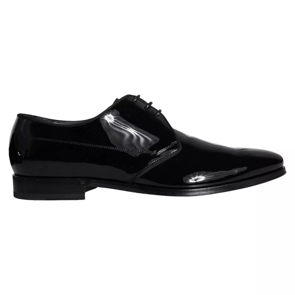 Schwarzes Kalbsleder Derby Herren Anzugschuhe