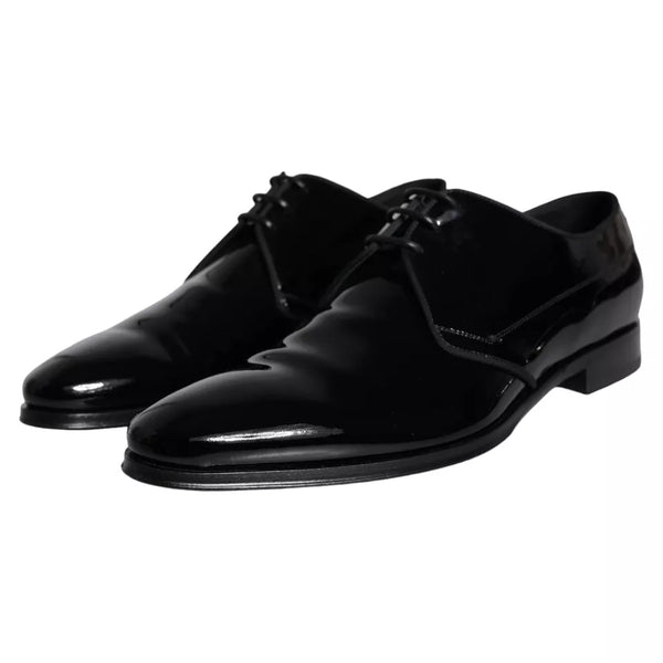 Schwarzes Kalbsleder Derby Herren Anzugschuhe