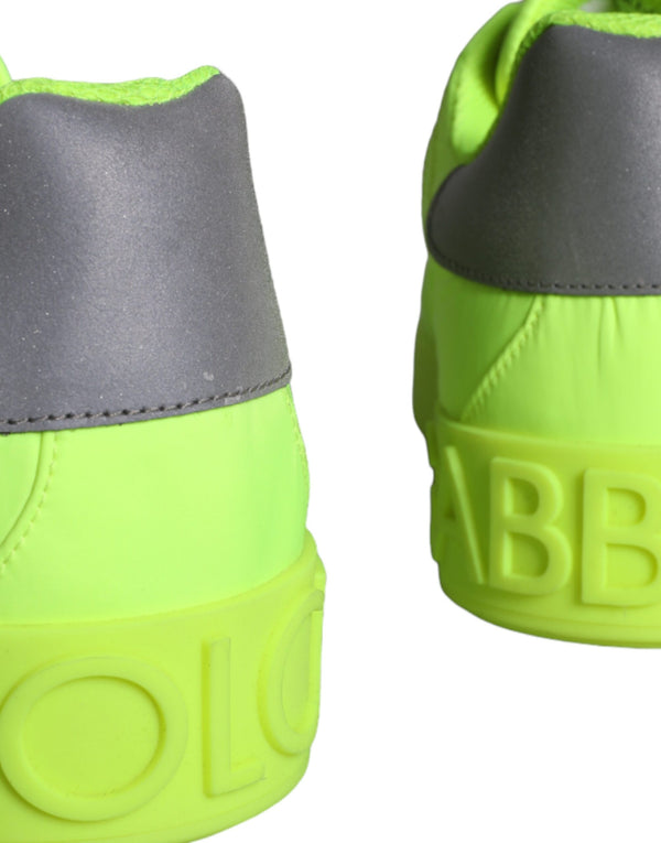 Neon Grün Logo Tape Low Top Sneakers Schuhe