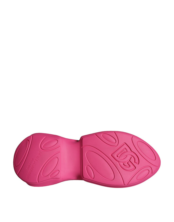 Rosa Logo Print Slip On Socken Turnschuhe Schuhe