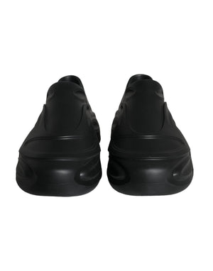 Schwarze Foiled Rubber Toy Low Top Sneakers Schuhe