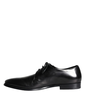 Schwarzes Kalbsleder Derby Herren Anzugschuhe