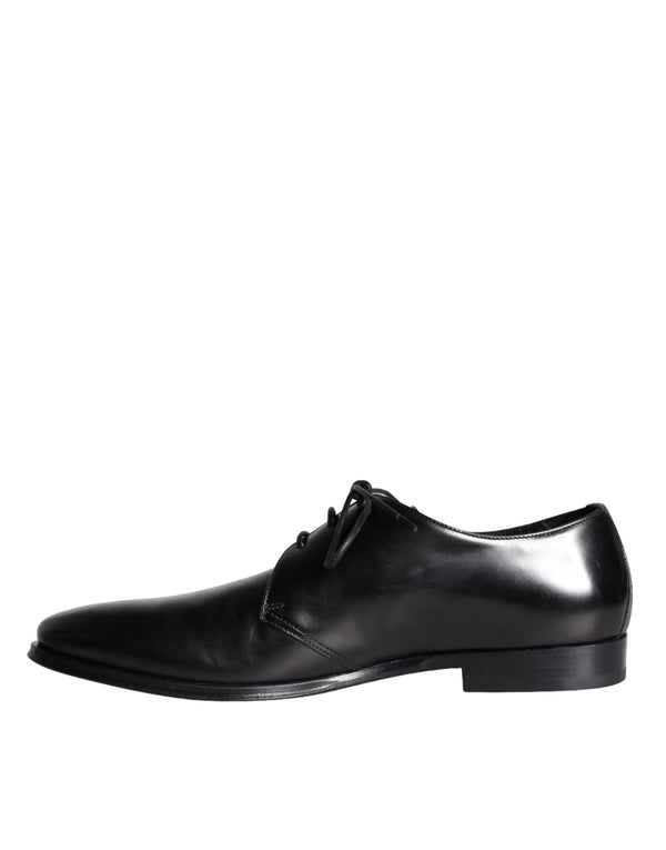 Schwarzes Kalbsleder Derby Herren Anzugschuhe