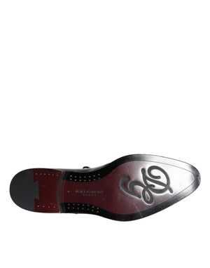 Schwarzes Kalbsleder Derby Herren Anzugschuhe