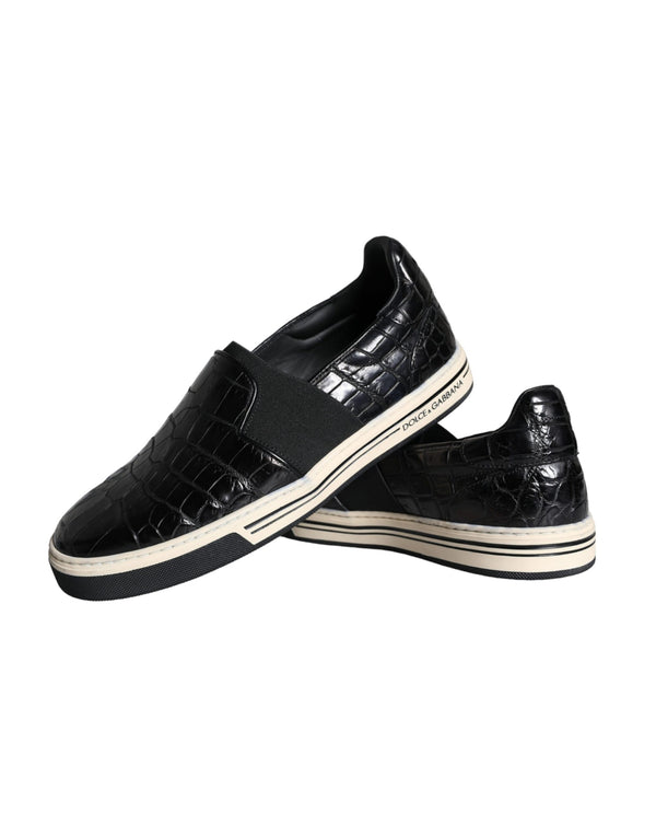 Schwarz Leder Loafers Hausschuhe Freizeitschuhe