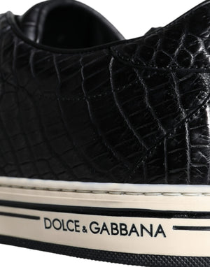 Schwarz Leder Männer Low Top Turnschuhe Schuhe