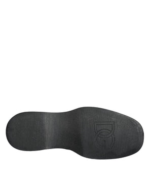 Schwarze Kalbsleder Derby-Schuhe für formelle Anlässe