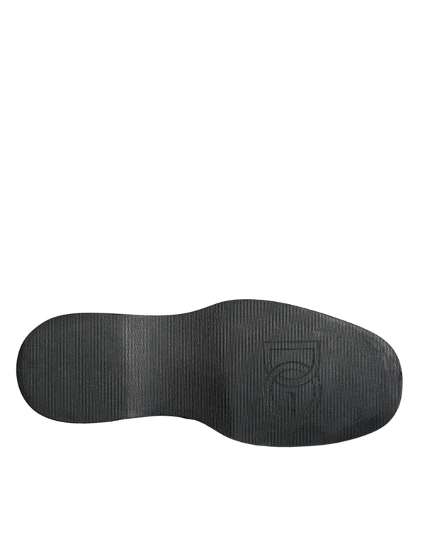 Schwarze Kalbsleder Derby-Schuhe für formelle Anlässe