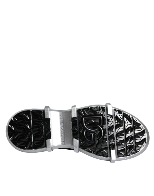 Schwarz Nylon Galileo High Top Turnschuhe Schuhe