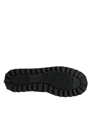 Braune Leopard-Stiefeletten Gepolsterte Schuhe