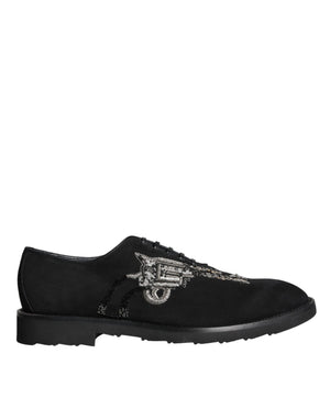 Schwarz Wildleder Sicilia Schnürschuhe Formal Schuhe