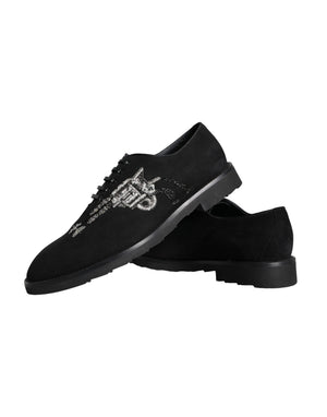 Schwarz Wildleder Sicilia Schnürschuhe Formal Schuhe