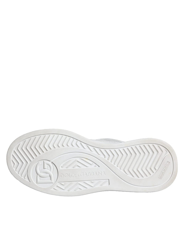 Weiß Miami Leder Low Top Turnschuhe Schuhe