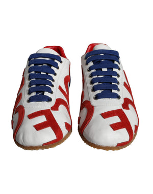 Multicolor Leder Logo Casual Turnschuhe Schuhe
