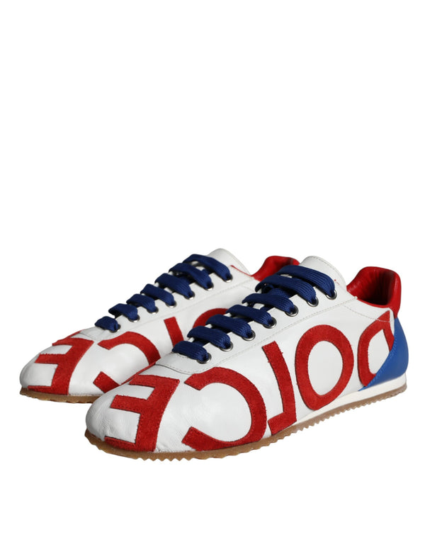 Multicolor Leder Logo Casual Turnschuhe Schuhe
