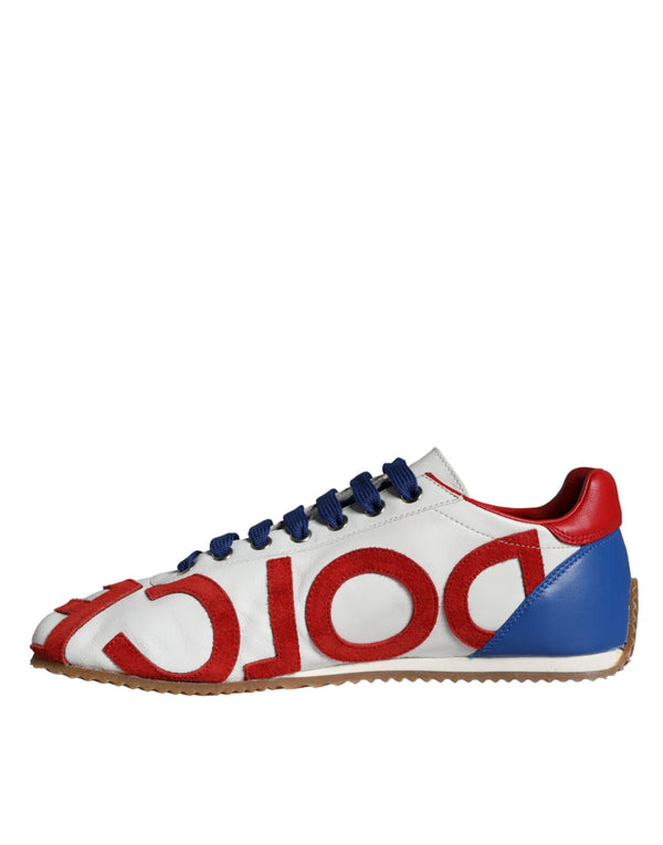 Multicolor Leder Logo Casual Turnschuhe Schuhe
