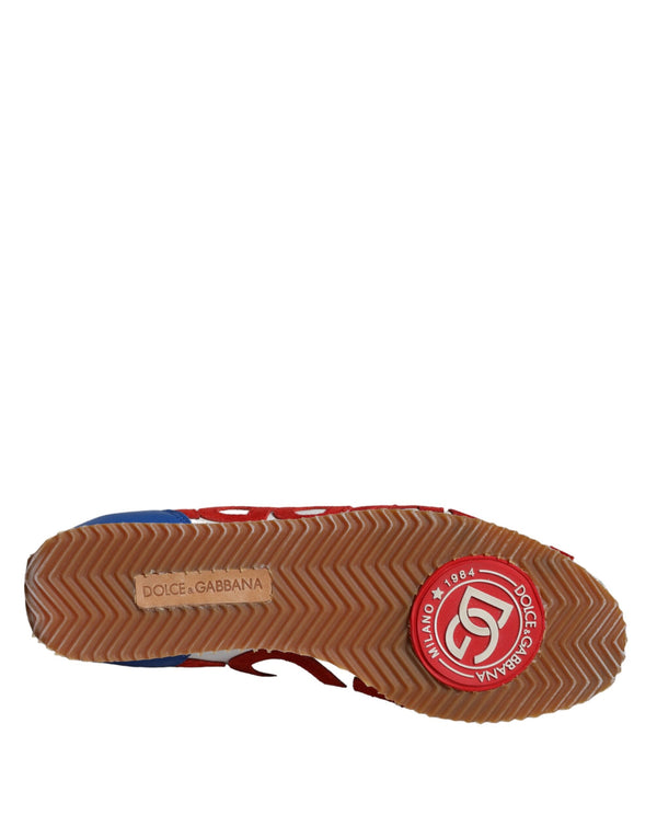 Multicolor Leder Logo Casual Turnschuhe Schuhe