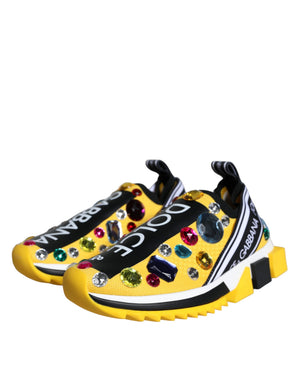 Gelb Sorrento Crystals Sneakers Damen Schuhe