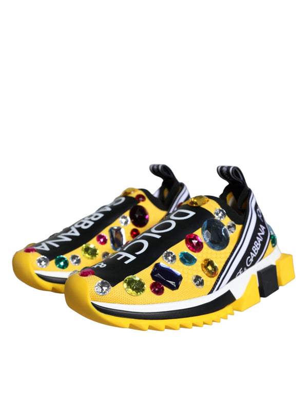 Gelb Sorrento Crystals Sneakers Damen Schuhe