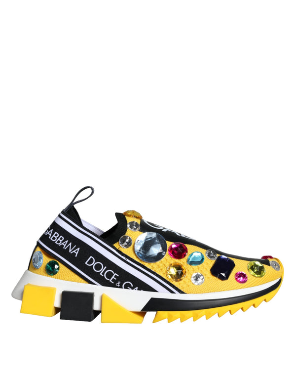 Gelb Sorrento Crystals Sneakers Damen Schuhe