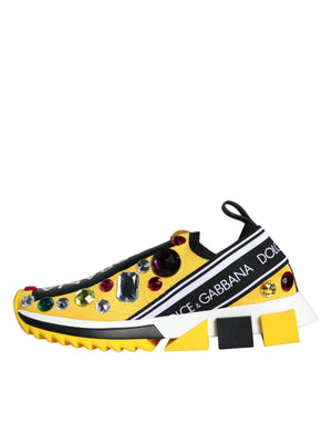 Gelb Sorrento Crystals Sneakers Damen Schuhe