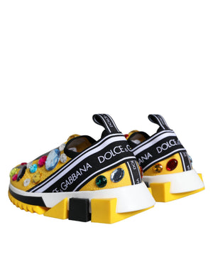 Gelb Sorrento Crystals Sneakers Damen Schuhe