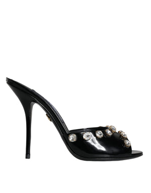 Schwarz Kristall Heels Keira Sandalen Schuhe