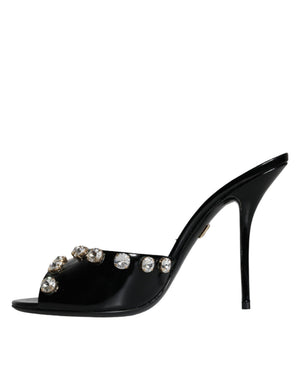Schwarz Kristall Heels Keira Sandalen Schuhe