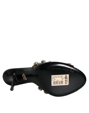 Schwarz Kristall Heels Keira Sandalen Schuhe