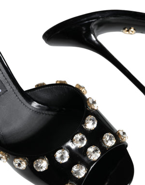 Schwarz Kristall Heels Keira Sandalen Schuhe