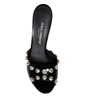 Schwarz Kristall Heels Keira Sandalen Schuhe