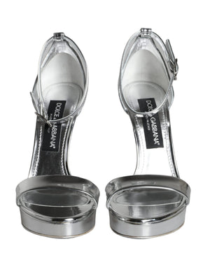 Silber KEIRA Heels Riemchensandalen Schuhe