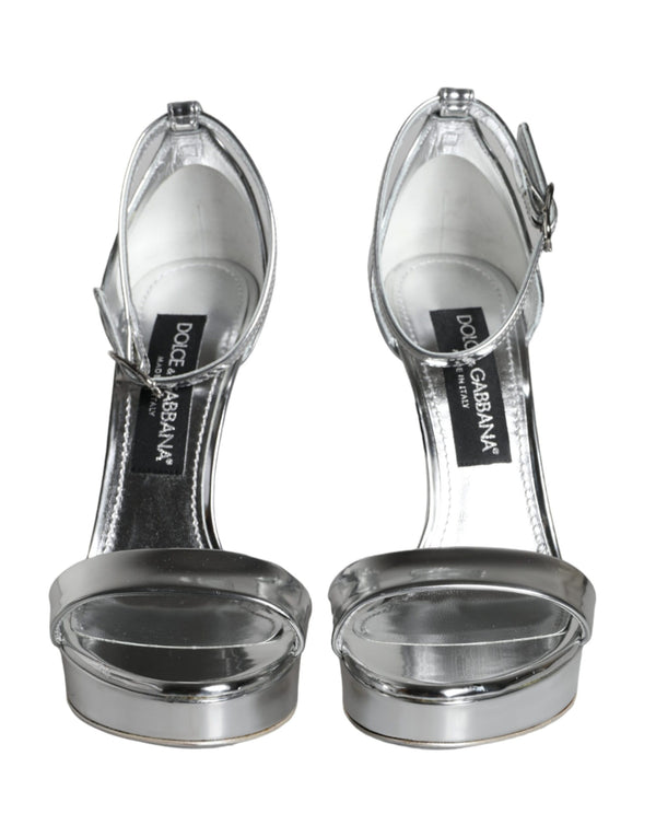Silber KEIRA Heels Riemchensandalen Schuhe