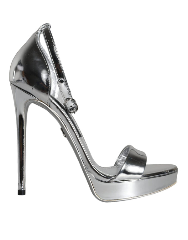 Silber KEIRA Heels Riemchensandalen Schuhe
