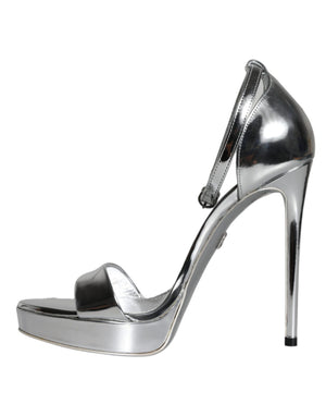 Silber KEIRA Heels Riemchensandalen Schuhe